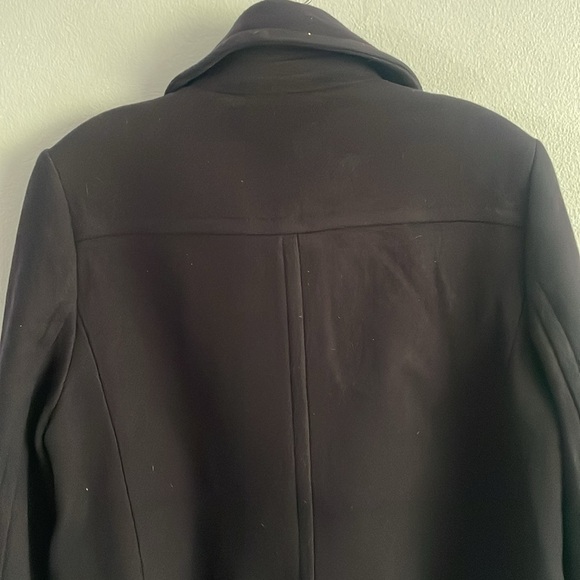 J. Crew Navy Short Wool Pea Coat Size 8 - Picture 8 of 13